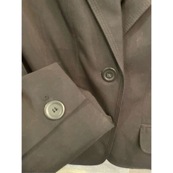 A Line stretch 12 black polyester tailored 2 button blazer - Picture 4 of 5